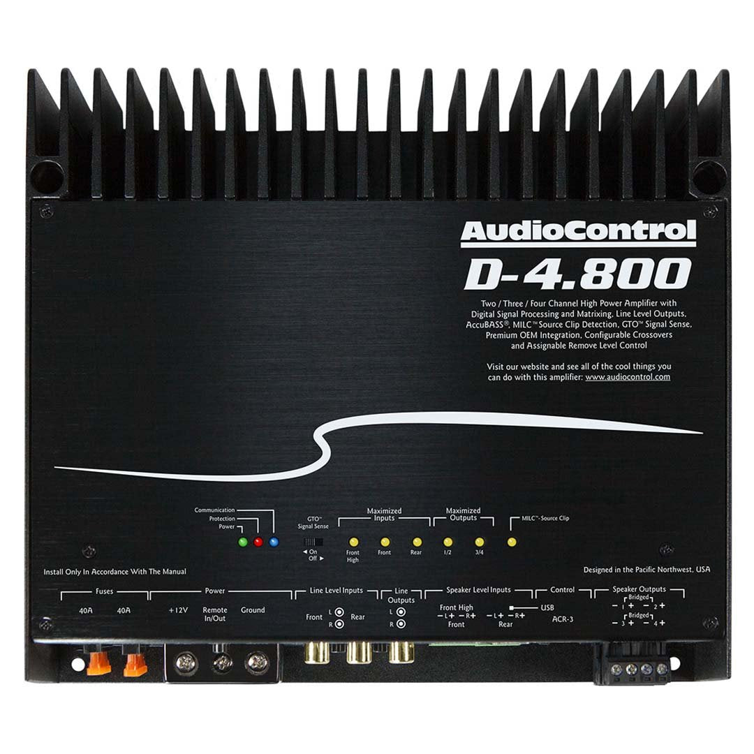 AudioControl, AudioControl D-4.800, Amplificateur matriciel DSP 4/3/2 canaux