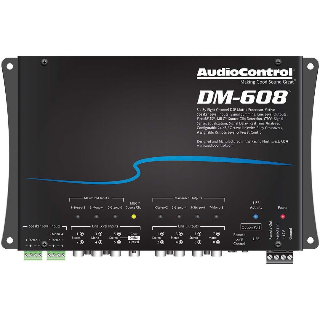 AudioControl, AudioControl DM-608, Matrice de traitement DSP 6 entrées 8 sorties