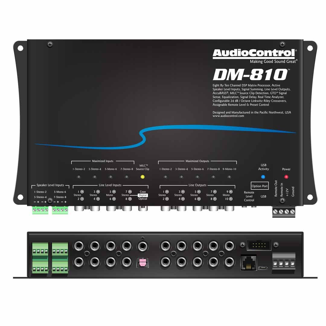 AudioControl, AudioControl DM-810, Matrice de traitement DSP 8 entrées 10 sorties