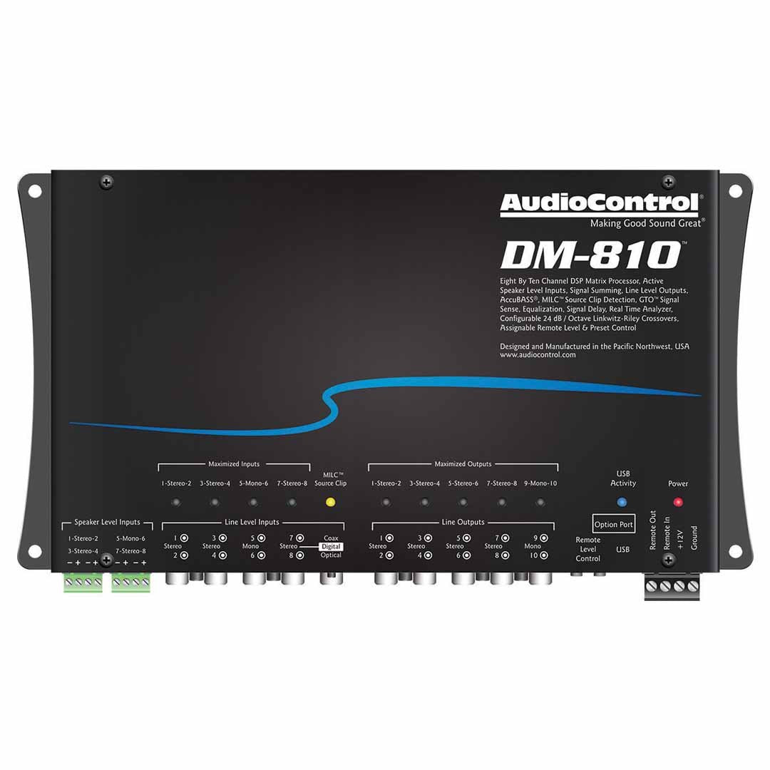 AudioControl, AudioControl DM-810, Matrice de traitement DSP 8 entrées 10 sorties