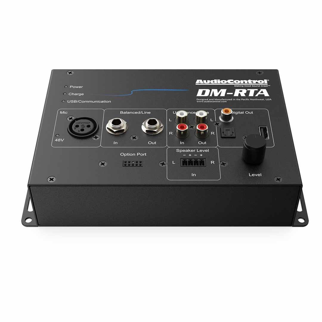 AudioControl, AudioControl DM-RTA BASE KIT, boîtier rigide avec câbles de test, USB A à A et alimentation électrique