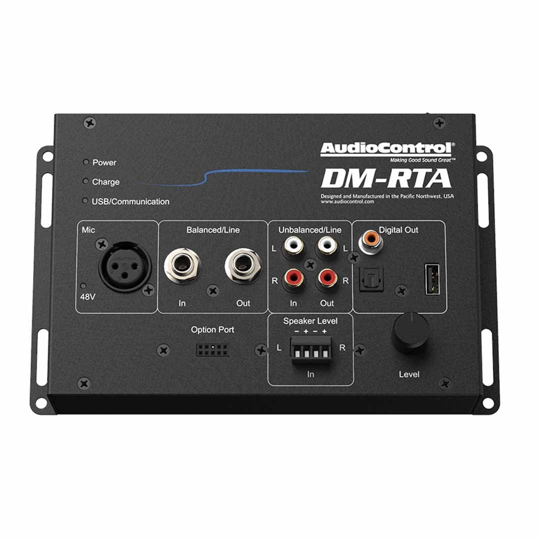 AudioControl, AudioControl DM-RTA BASE KIT, boîtier rigide avec câbles de test, USB A à A et alimentation électrique