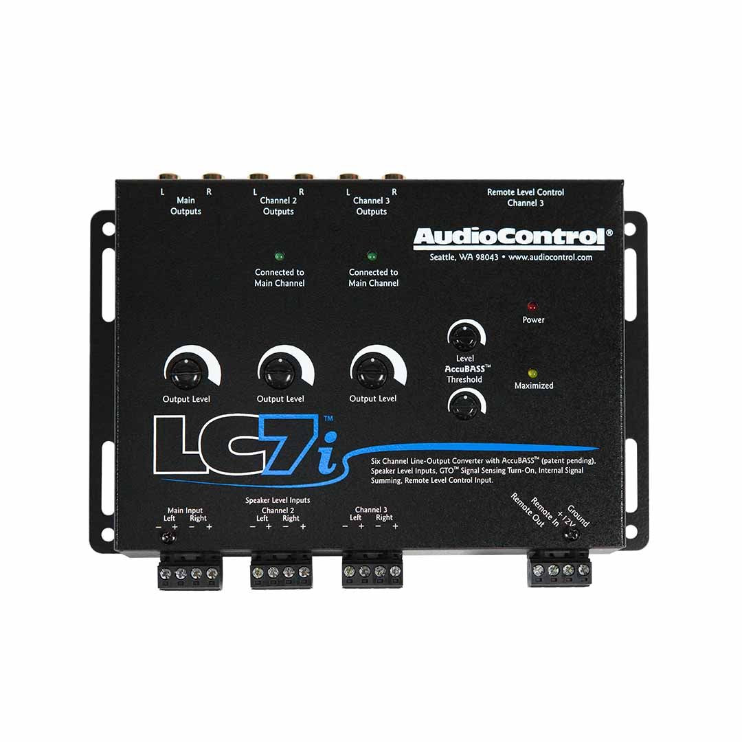 Contrôle audio, AudioControl LC7i Convertisseur de sortie ligne 6 canaux avec AccuBass