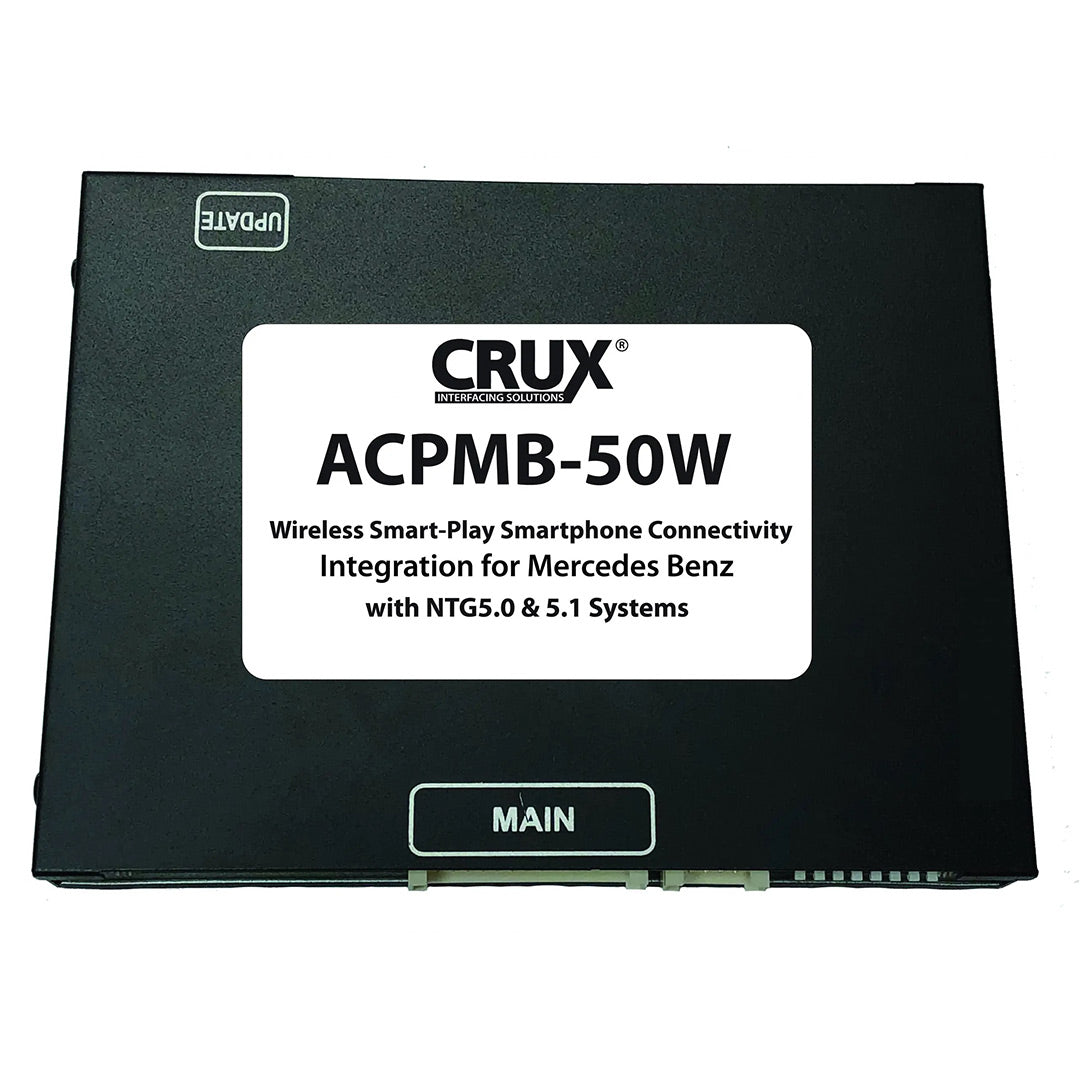 Crux Interfacing Solutions, Crux ACPMB-50W, Intégration Smart-Play pour les véhicules Mercedes Benz avec les systèmes NTG5 / 5.1 Version sans fil