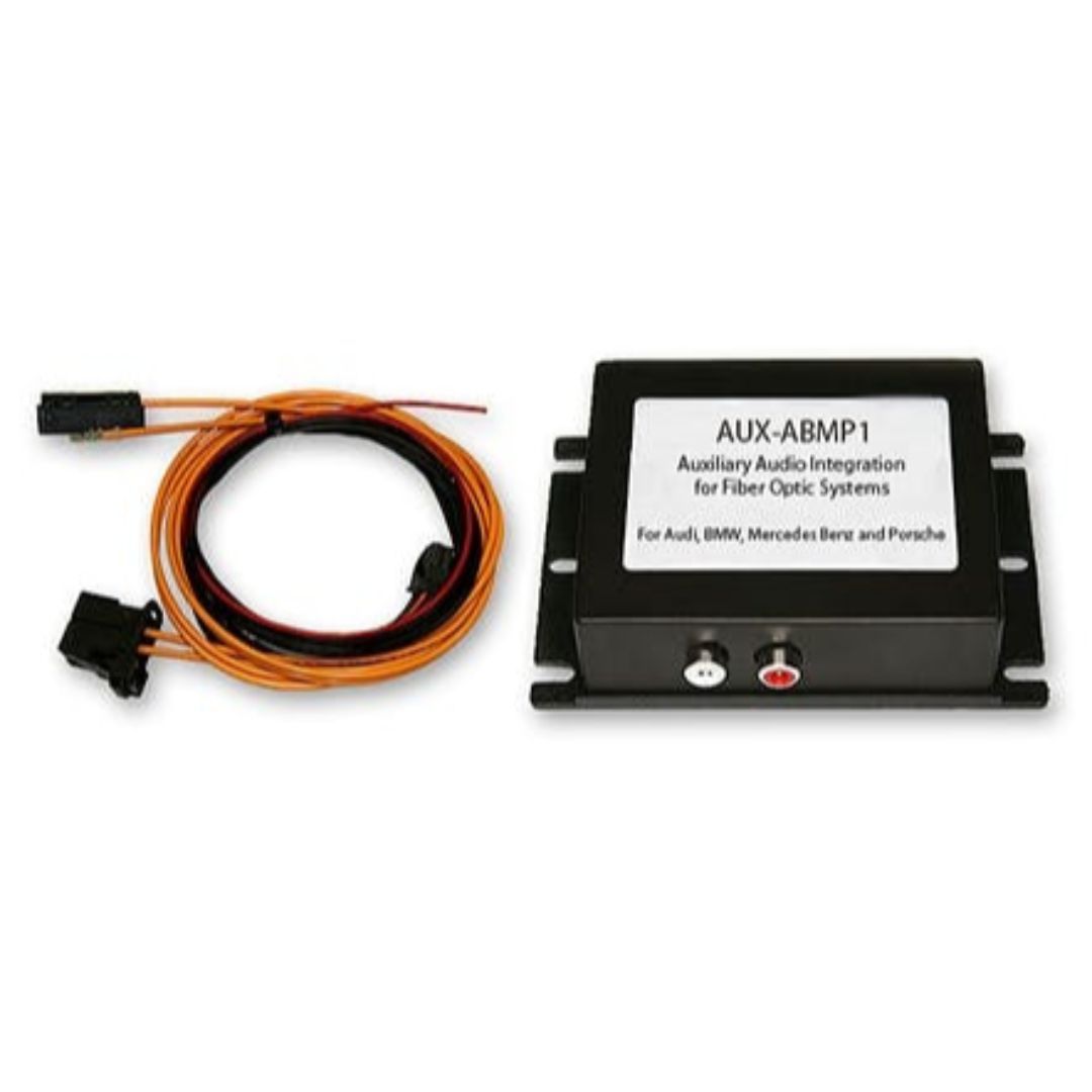 Crux Interfacing Solutions, Crux AUX-ABMP1, Interface d'entrée audio auxiliaire pour les systèmes à fibre optique - Audi, BMW, Mercedes Benz & Porsche