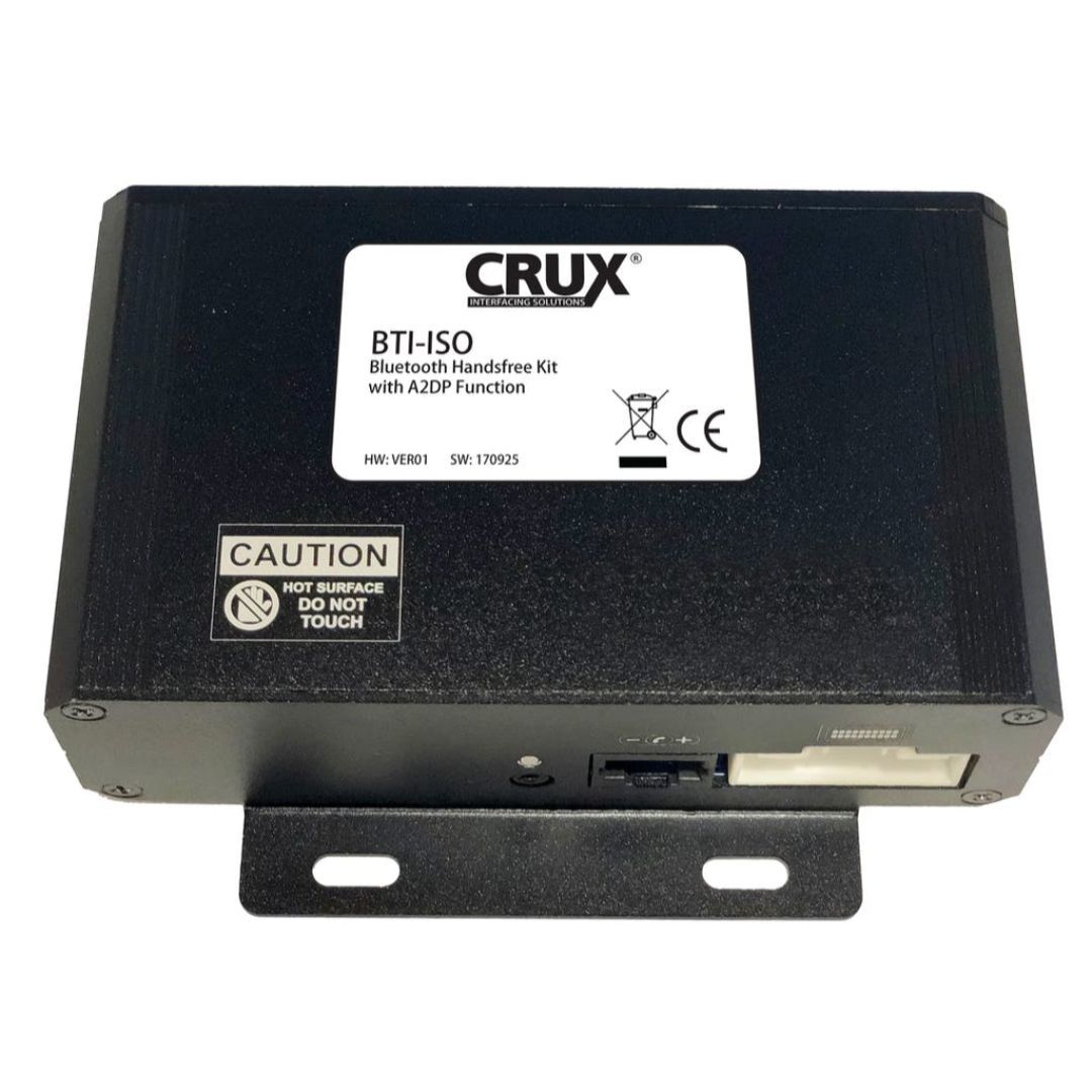 Crux Interfacing Solutions, Crux BTI-ISO, Kit mains libres universel avec connecteurs ISO (mains libres + diffusion de musique sur 4 canaux)