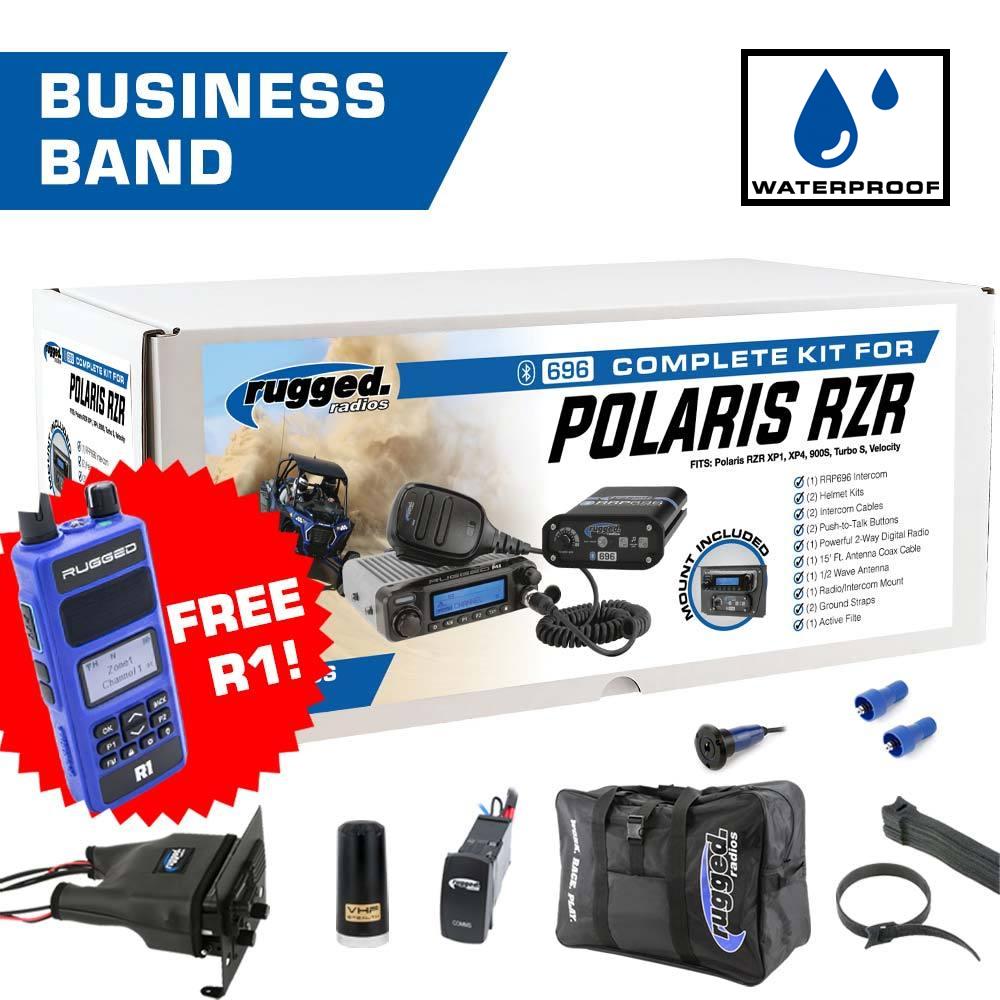 Radios robustes, *Kit de communication UTV complet Polaris RZR plus extras