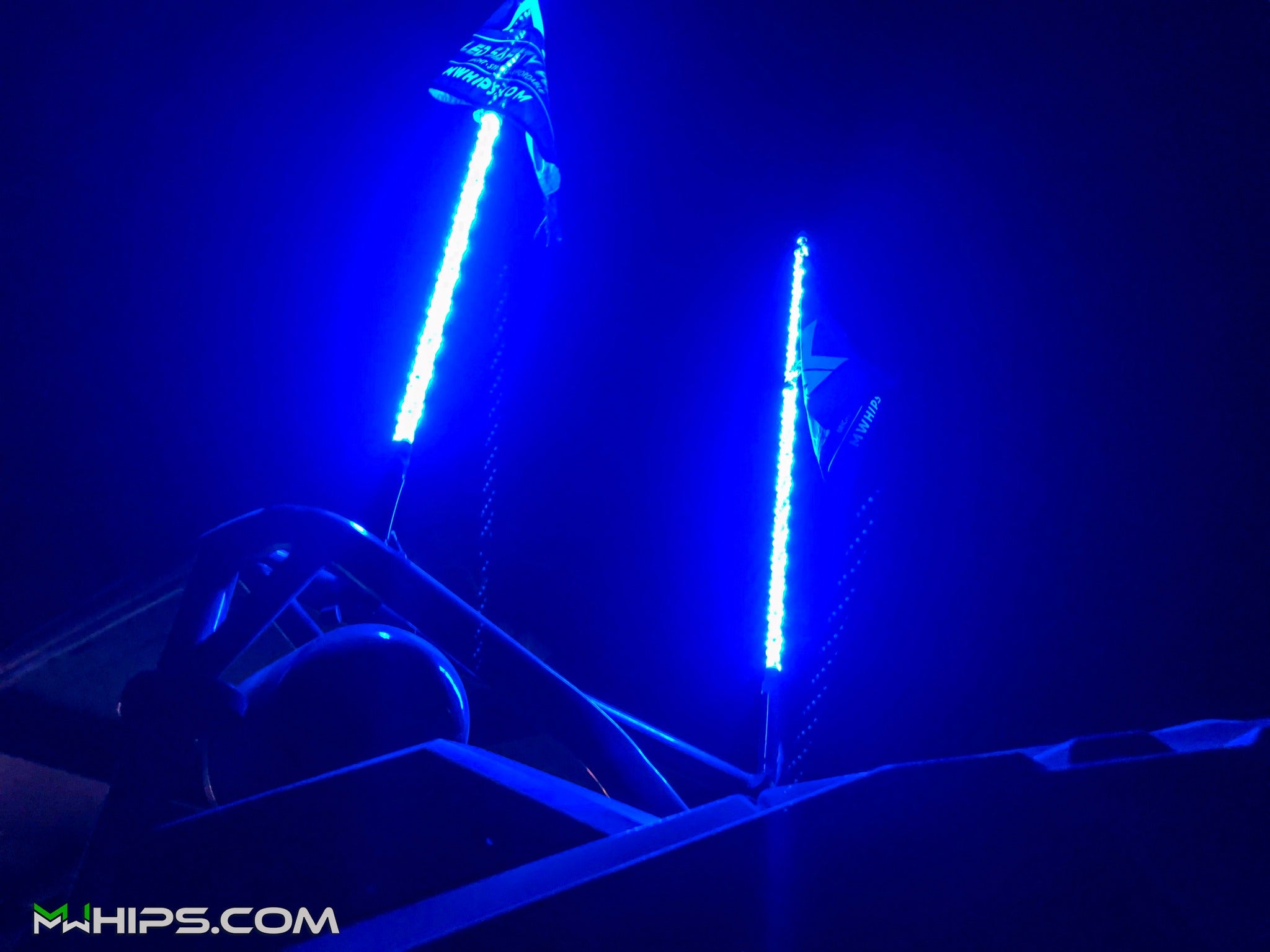 MWhips USA, MWhips cravaches LED Xseries à couleur unique et lumineuse