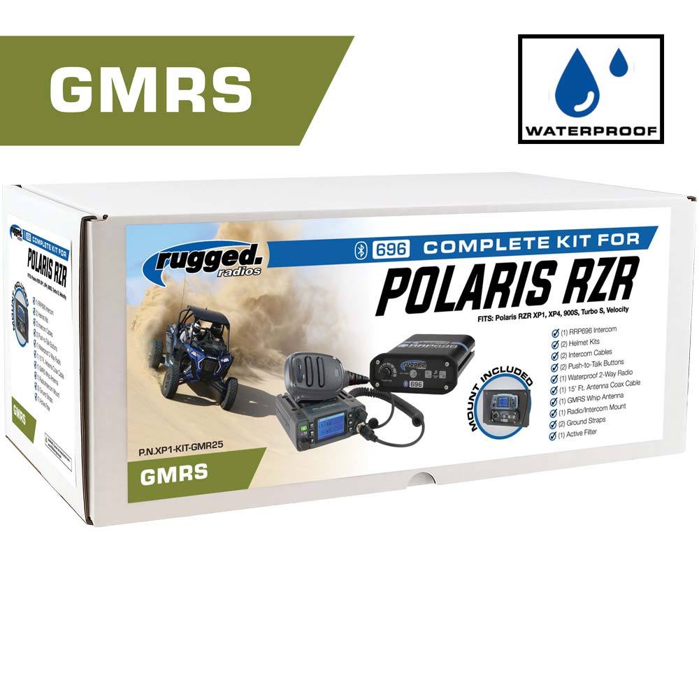 Radios robustes, *Radio GMRS étanche* Kit complet de communication UTV Polaris RZR