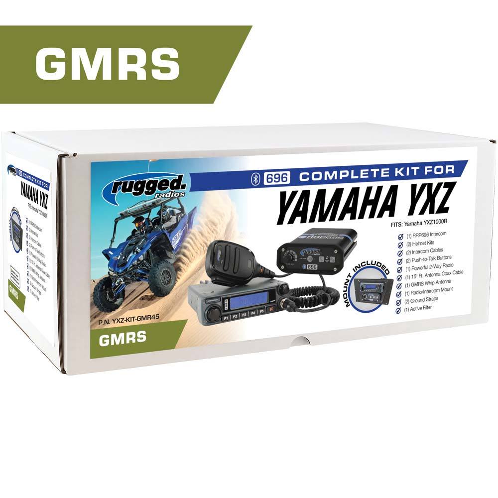 Radios robustes, *Radio GMRS puissante de 45 watts* Kit de communication UTV complet Yamaha YXZ