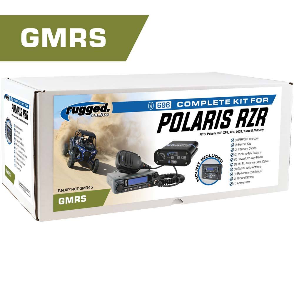 Radios robustes, *Radio GMRS puissante de 45 watts* Kit de communication complet pour Polaris RZR