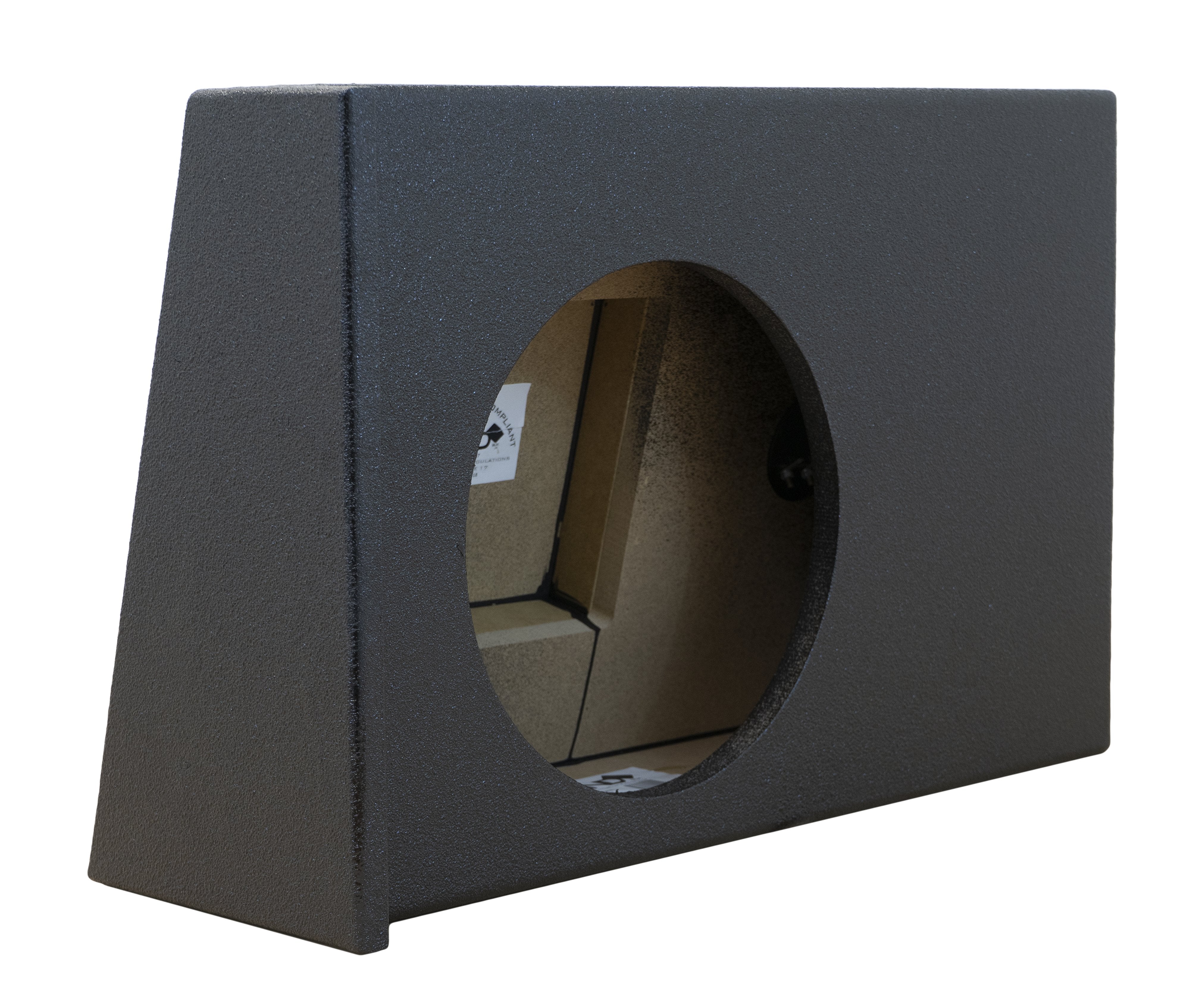 SoundBox Mobile, SoundBox Chevy Silverado / GMC Sierra Crew Cab 2008-2013 Single 10" Subwoofer Enclosure, BedLiner