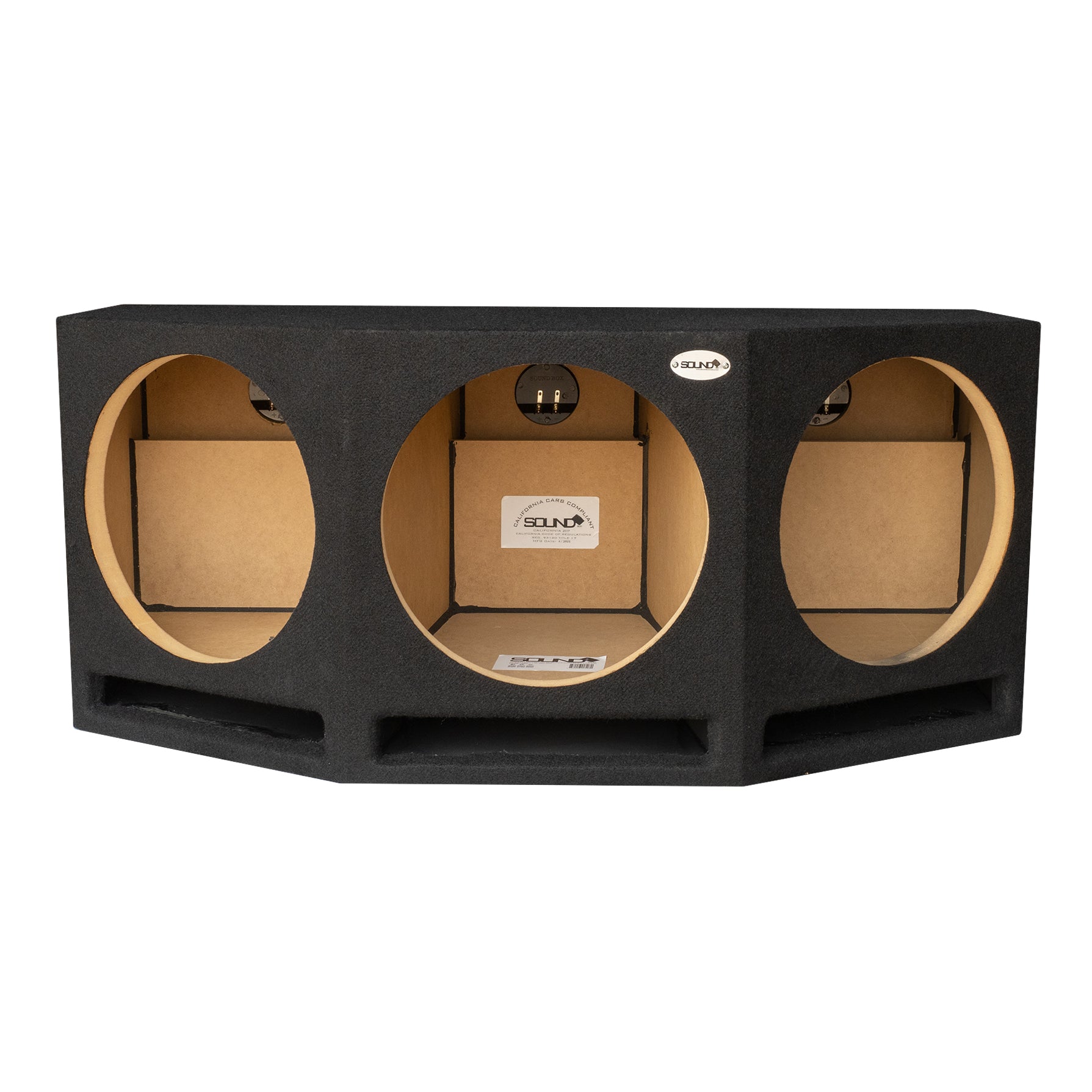 SoundBox Mobile, SoundBox ProLine Triple 12" Vented Subwoofer Enclosure, Angle