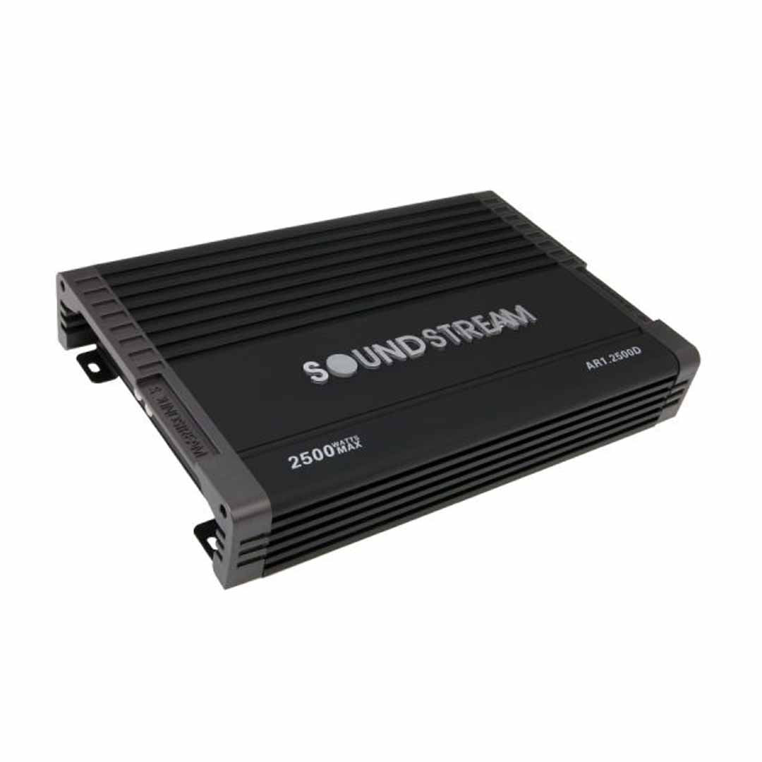 Soundstream, Soundstream AR1.2500D, Arachnid Monoblock Class D Amplifier w/Bass Knob - 2,500W