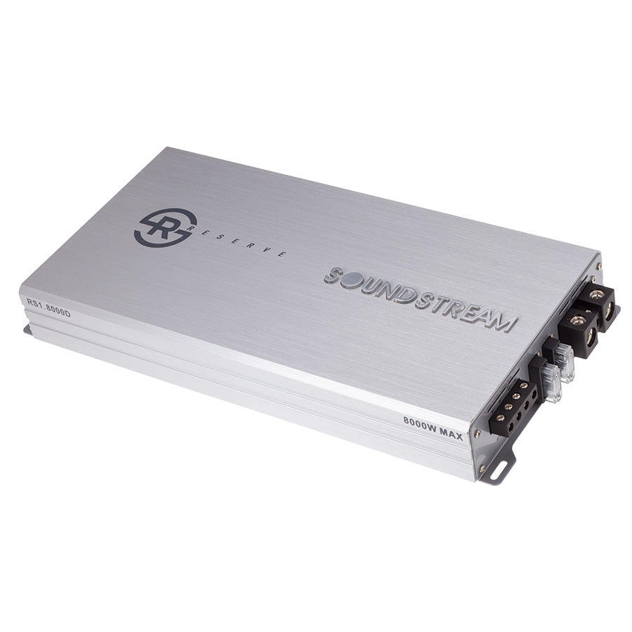 Réserve Soundstream, Soundstream RS1.8000D, Reserve Series Monoblock Class D Subwoofer Amplifier, 8000W