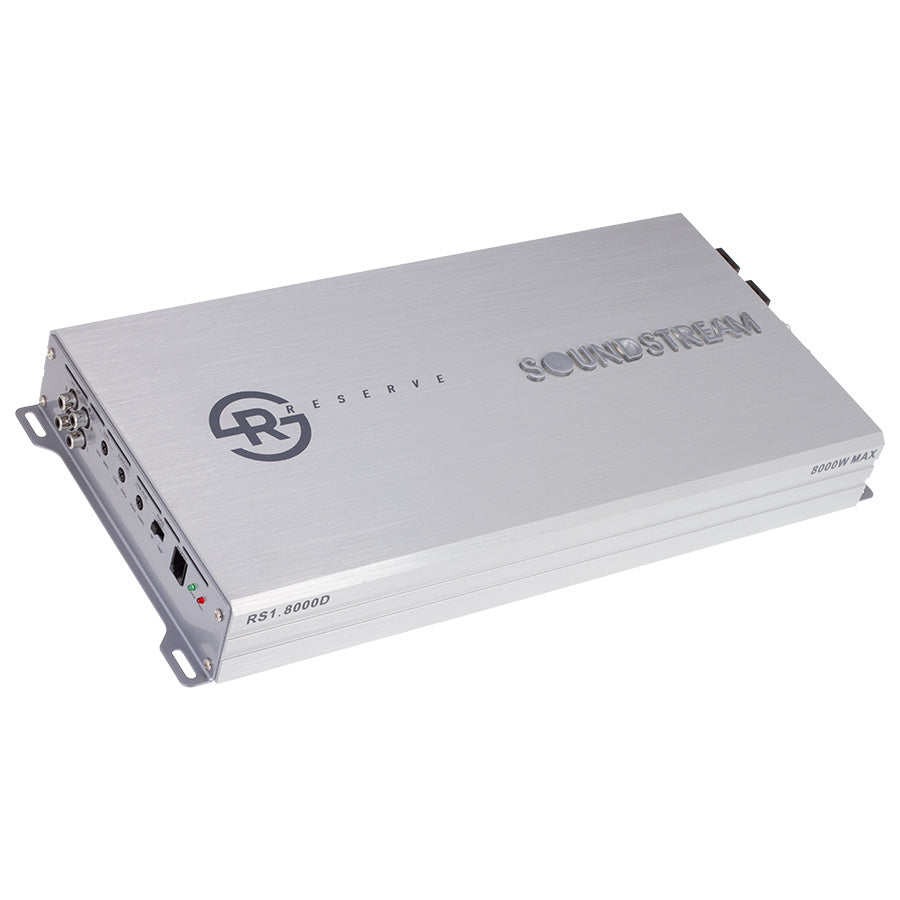 Réserve Soundstream, Soundstream RS1.8000D, Reserve Series Monoblock Class D Subwoofer Amplifier, 8000W