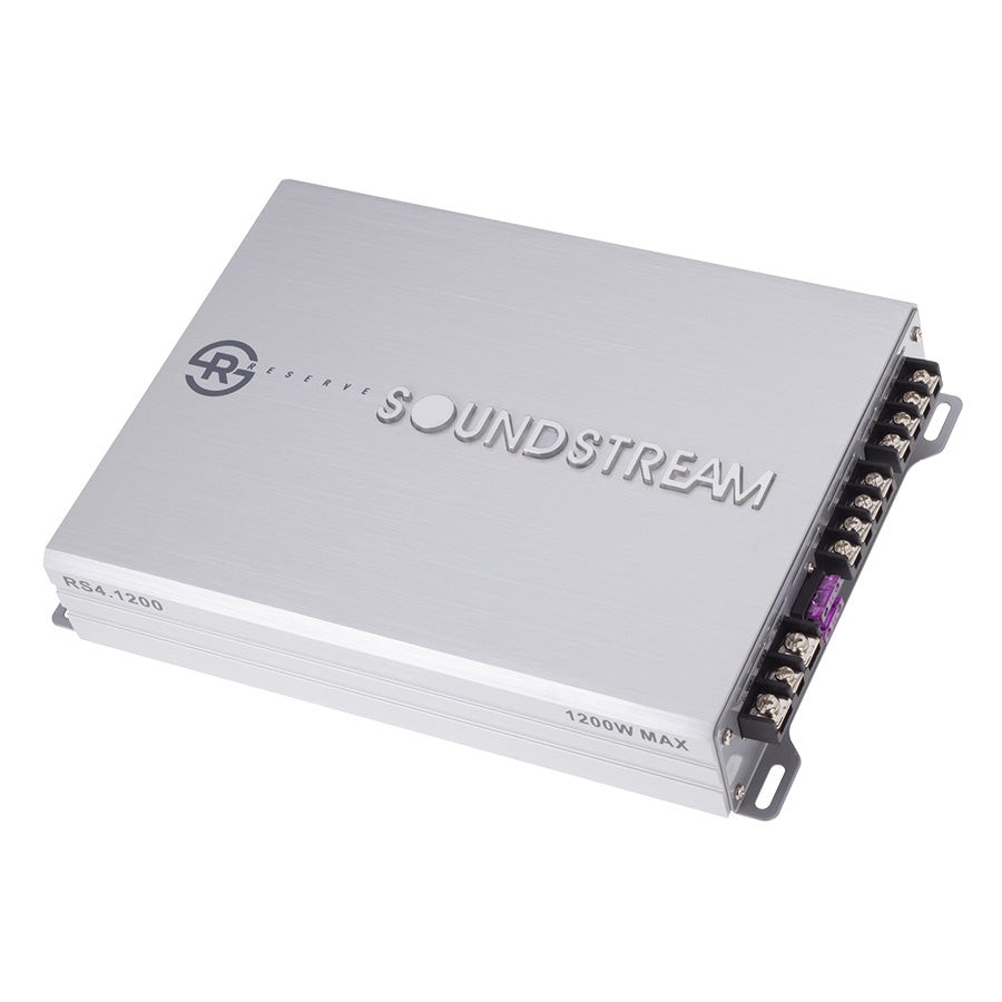 Réserve Soundstream, Soundstream RS4.1200, Série Réserve Amplificateur pleine gamme à 4 canaux, 1200W