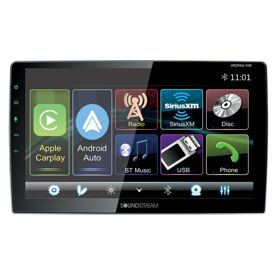 Soundstream Reserve, Soundstream VRCPAA-106, Récepteur multimédia Reserve 10.6" Double DIN avec Apple CarPlay & Android Auto