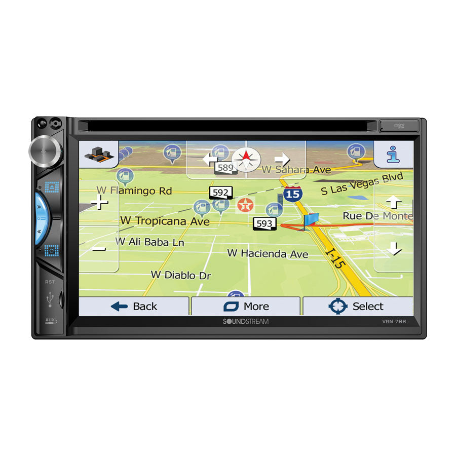 Réserve Soundstream, Soundstream VRN-7HB, Reserve 6.2" Double DIN GPS Digital Multimedia Receiver w/ Phonelink