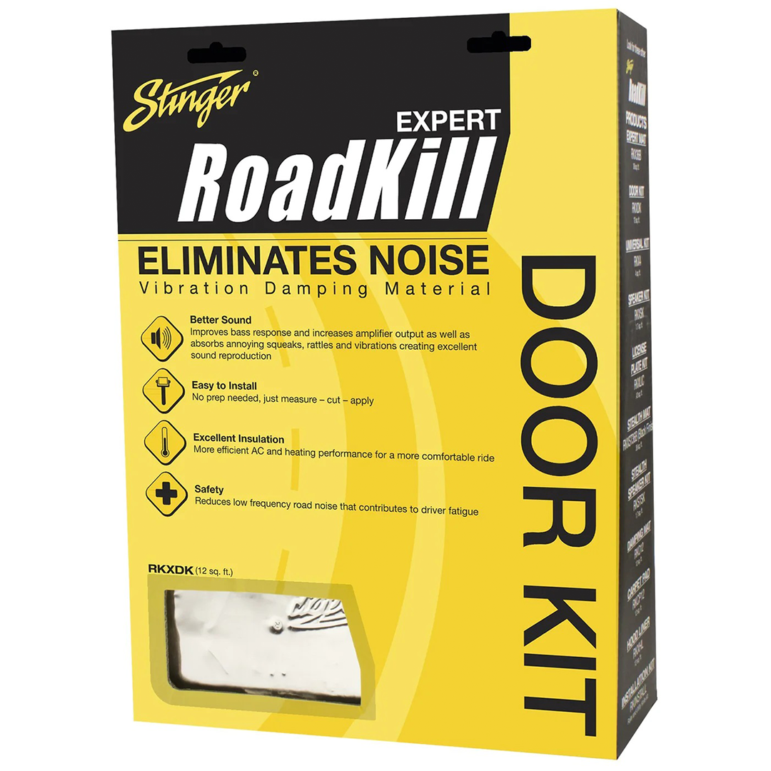 Stinger, Stinger RKXDK, RoadKill Expert Door Kit Sound Damping (6 PCS) 12 "x24" - 12 Sq Feet