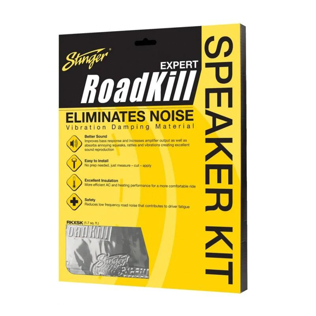 Stinger, Stinger RKXSK, RoadKill Expert Speaker Kit Sound Damping (2 feuilles) 10 "x12" - 1.7 Sq Feet