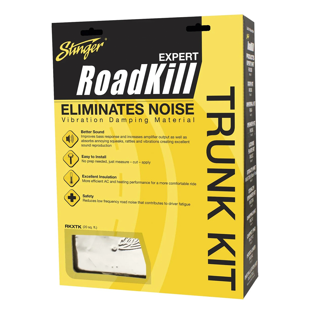 Stinger, Stinger RKXTK, RoadKill Expert Trunk Kit Sound Damping (10 feuilles) 12 "x24" - 20 Sq Feet