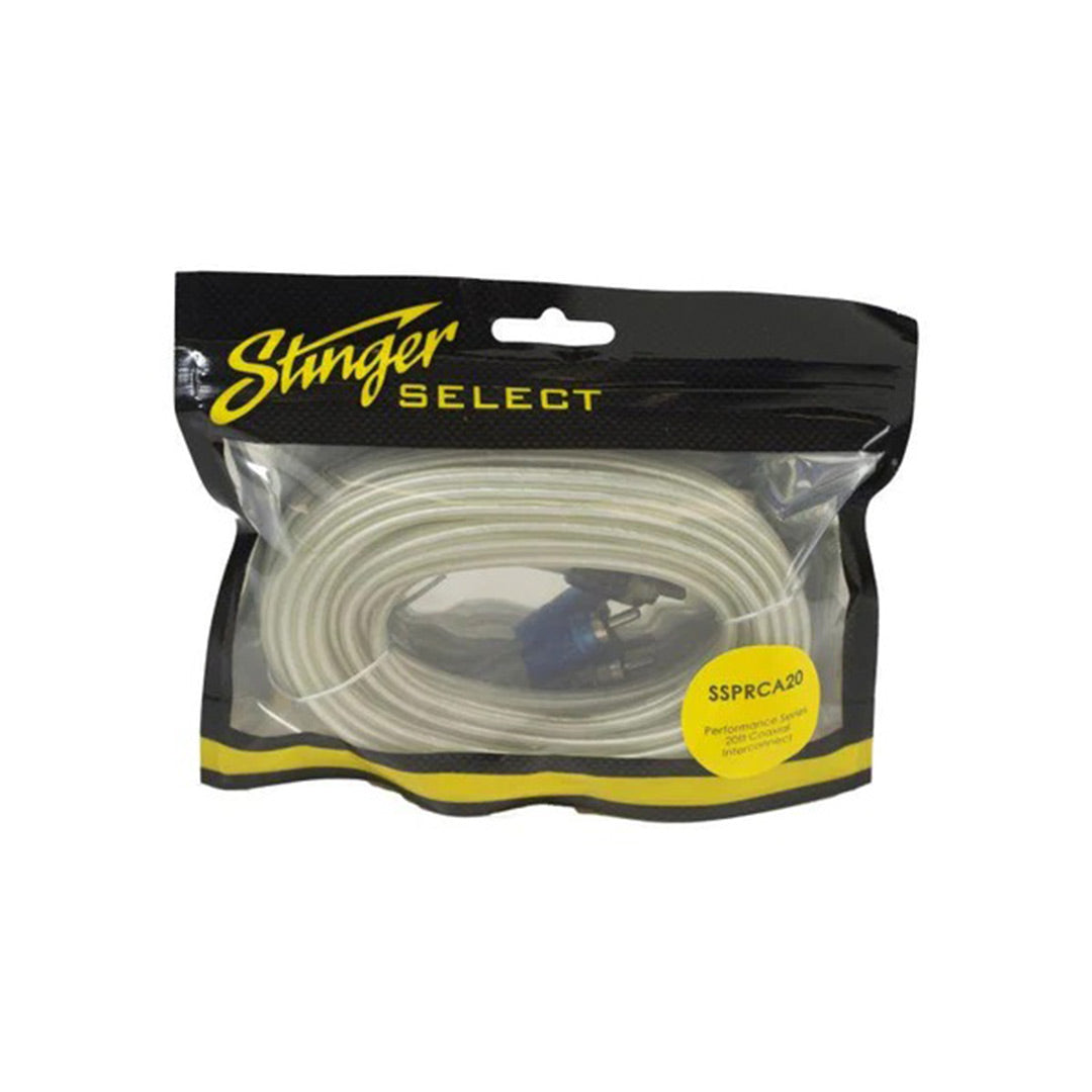 Stinger Select, Stinger Select SSPRCA20, Série Performance Coaxial RCA, 20 FT