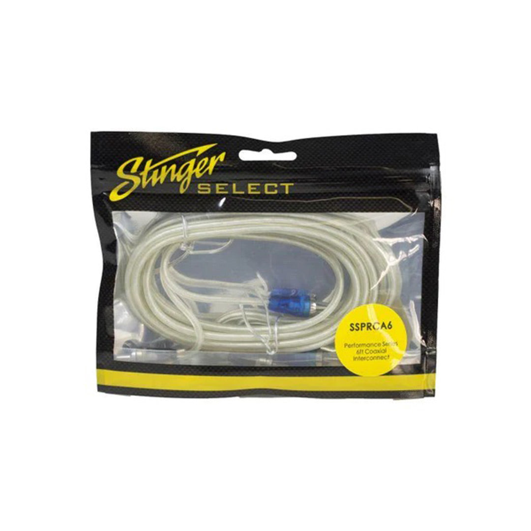 Stinger Select, Stinger Select SSPRCA6, Série Performance Coaxial RCA, 6 FT