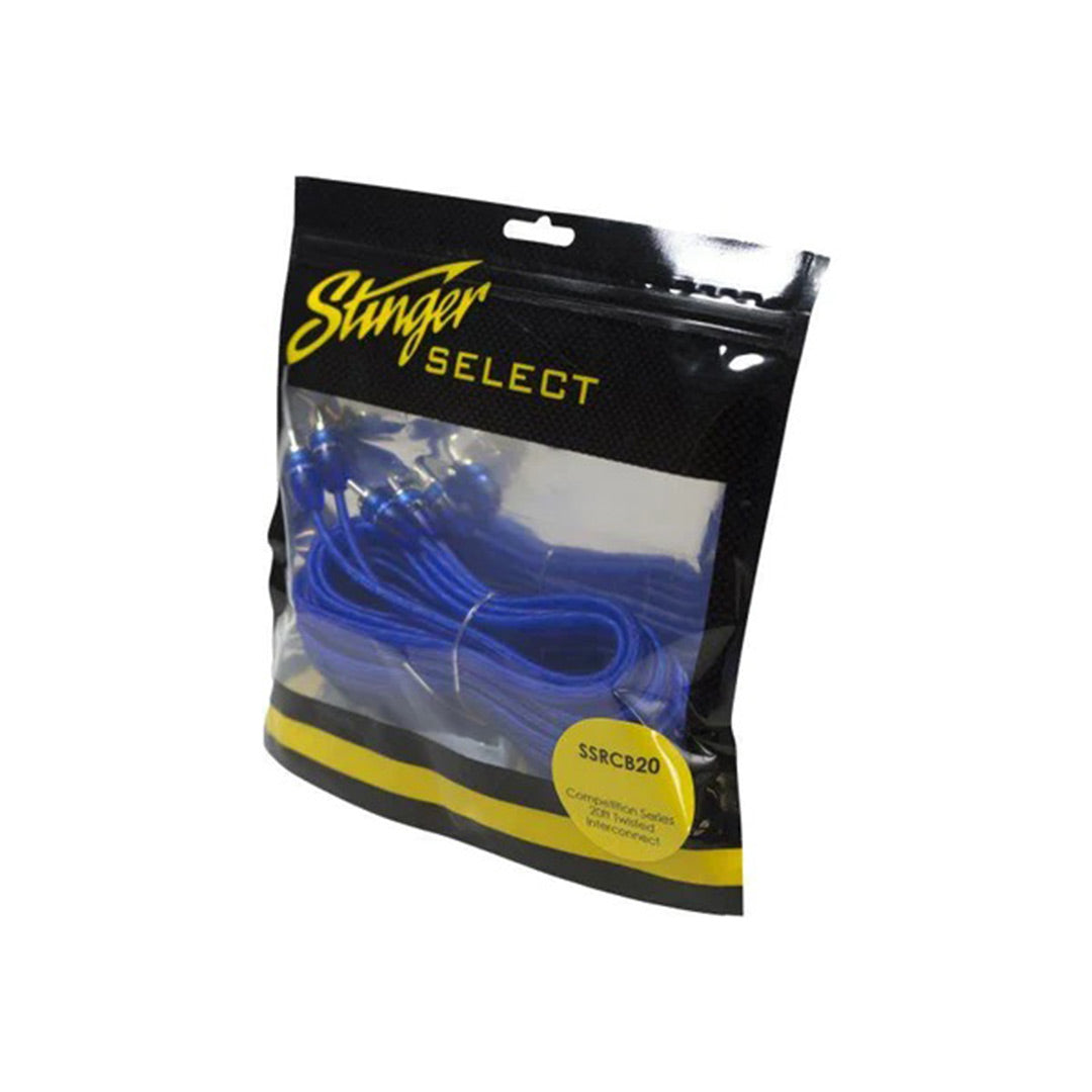 Stinger Select, Stinger Select SSRCB20, Série Comp RCA torsadé, 20 FT