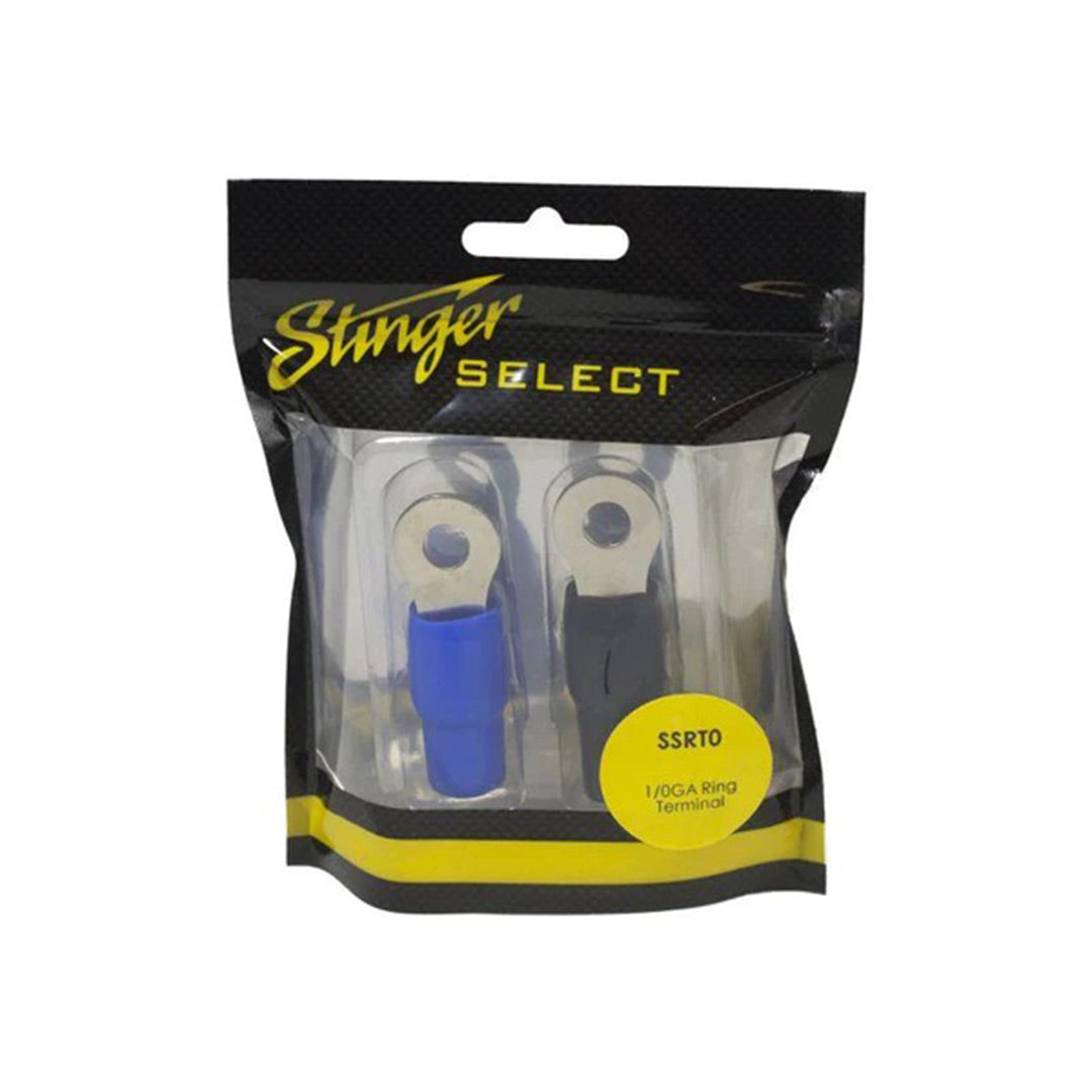 Stinger Select, Stinger Select SSRT0, 0 Gauge Ring Term Blue-Black Boots 2 Pack