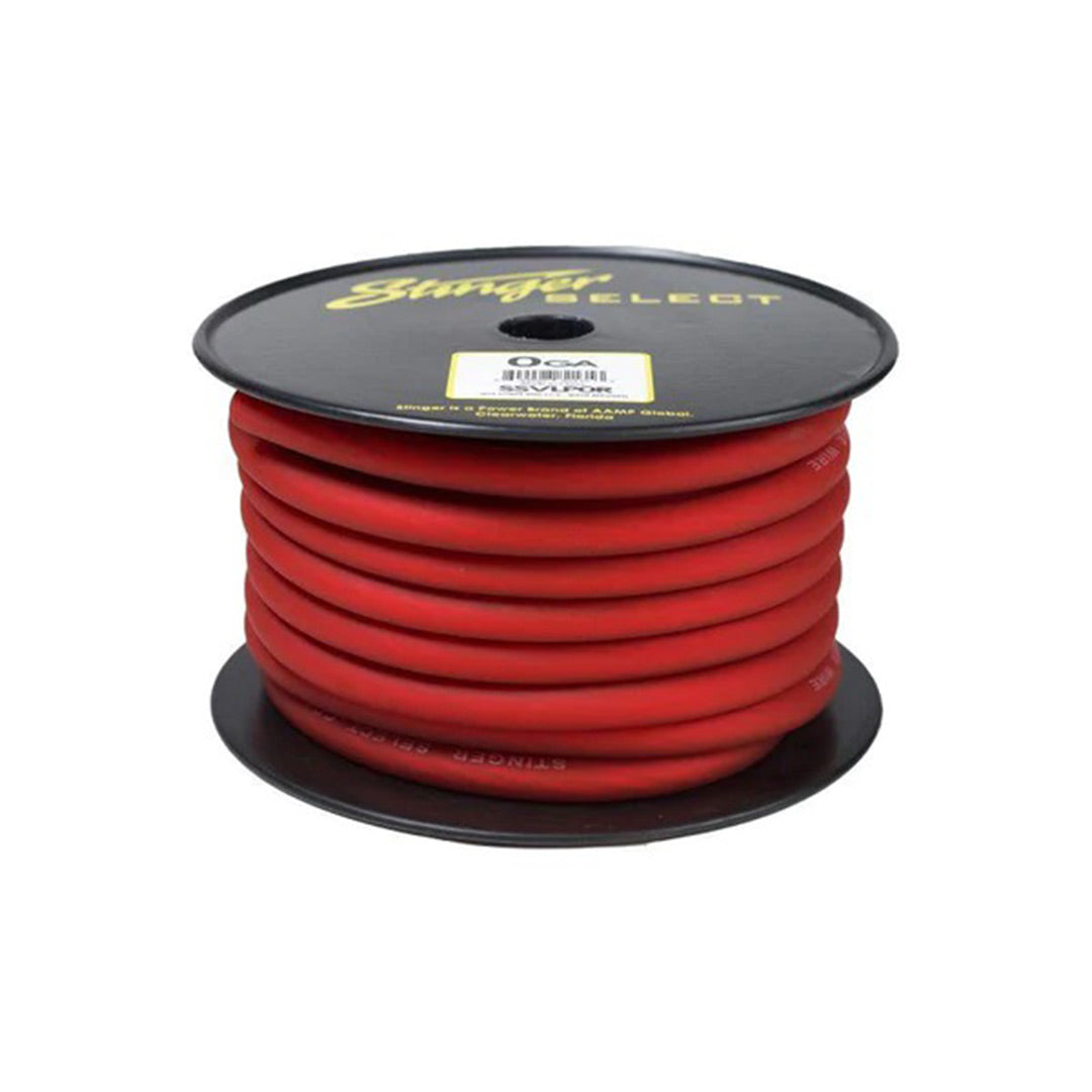 Stinger Select, Stinger Select SSVLP0R, VL Series Red Matte 1/0 Gauge Power Wire - 50 FT