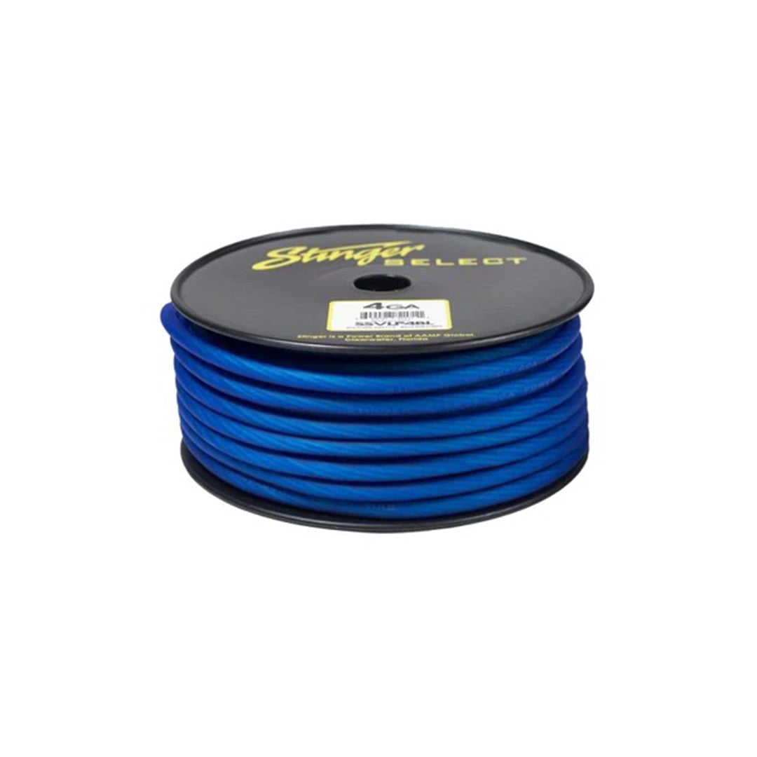 Stinger Select, Stinger Select SSVLP4BL, VL Series Matte Blue 4 Gauge Power Wire - 100 FT