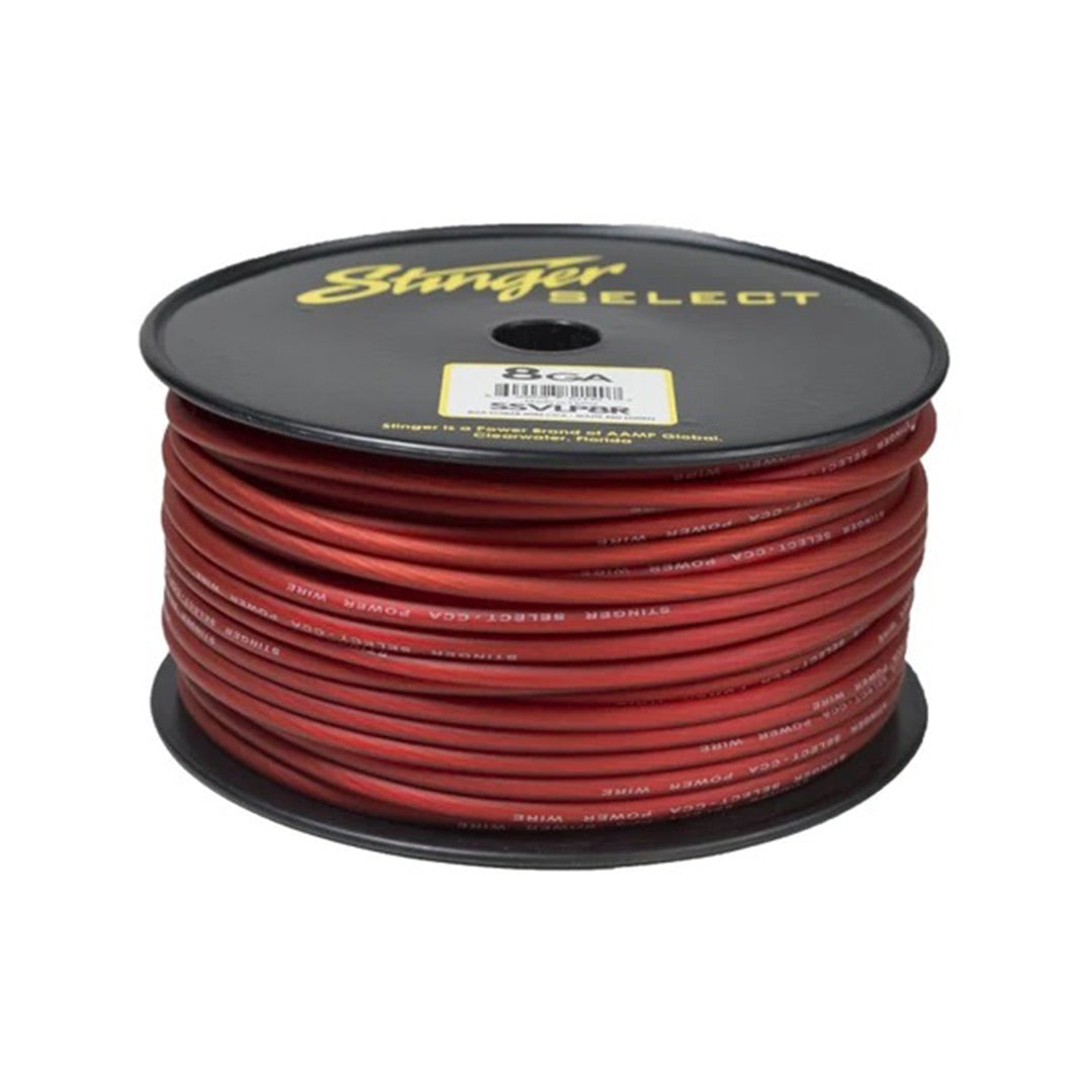 Stinger Select, Stinger Select SSVLP8R, VL Series Red Matte 8 Gauge Power Wire - 250 FT