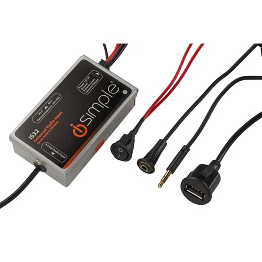 iSimple, iSimple IS32, TranzIt USB Universal Car FM Radio Integration for MP3 Players, Smartphones, and Tablets+A2